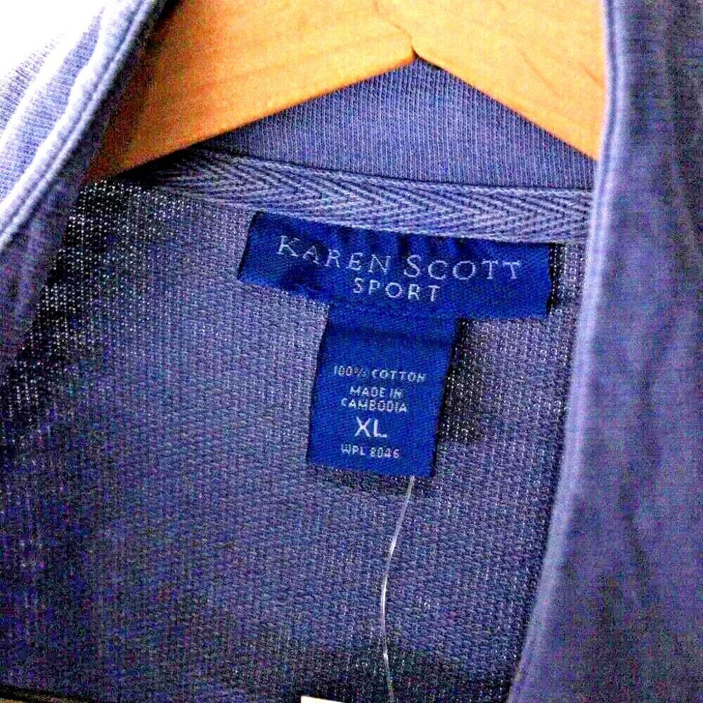 Karen Scott Sport Size XL jacket NWT blue women casual sports‎ wear pockets - Picture 5 of 8